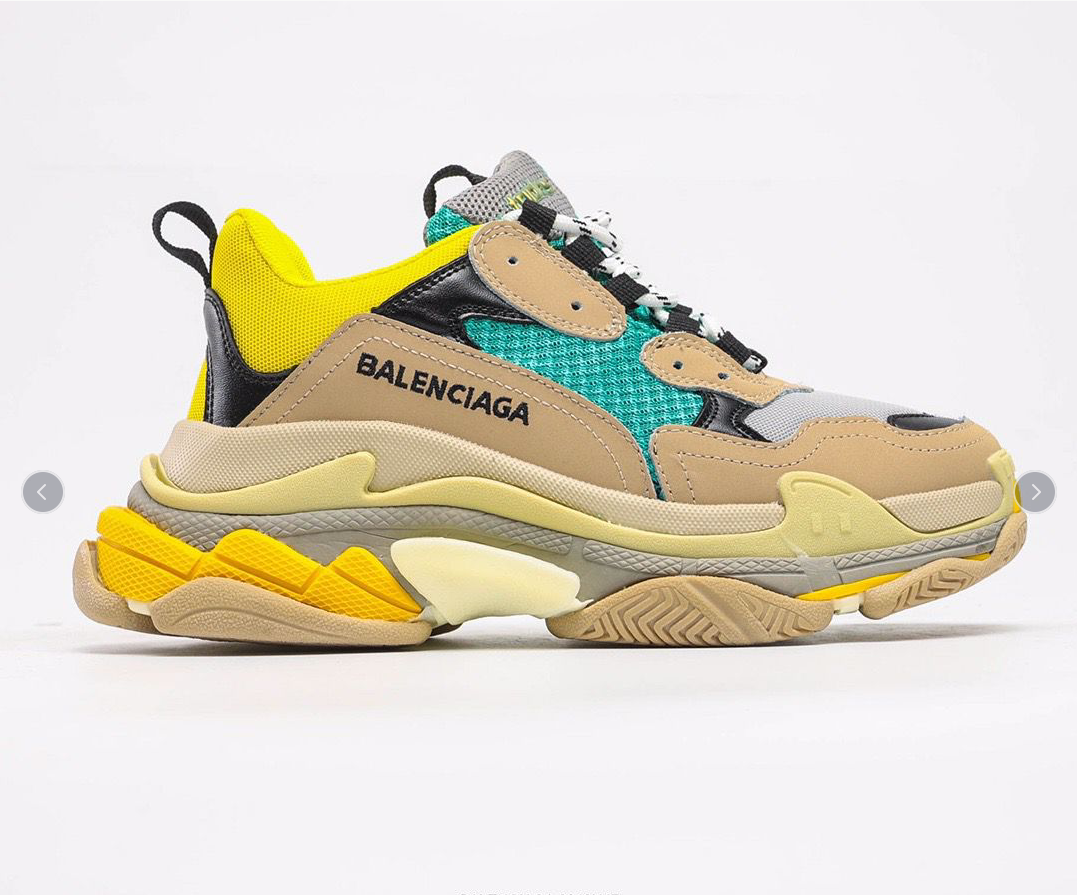 Balenciaga Triple S Beige Green Yellow