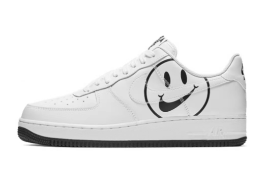 Nike Air Force 1 Black and white smile