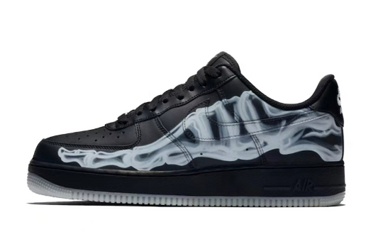 Nike Air Force 1 Low Black Skeleton Halloween